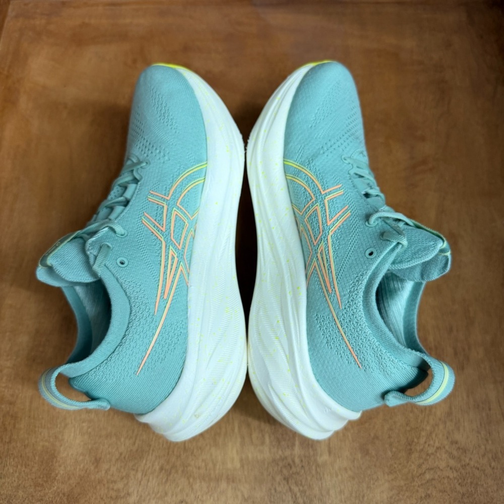 ASICS GEL-Nimbus 26 Running Shoes Womens Size 9 Light Celadon Sneaker 1012B601 - Picture 4 of 16